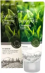 3W Clinic Green Tea Cleansing Foam пенка для умывания с экстрактом зеленого чая