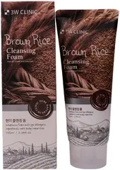 3W Clinic Brown Rice Cleansing Foam пенка для умывания на основе коричневого риса