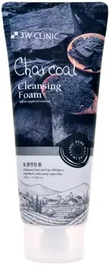 3W Clinic Charcoal Cleansing Foam пенка для умывания с древесным углем
