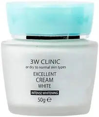 3W Clinic Excellent White Cream крем осветляющий для сухой и нормальной кожи лица