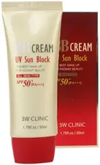 3W Clinic UV Sun Block BB Cream SPF50+/PA+++ BB-крем для лица солнцезащитный