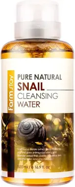 Farmstay Pure Natural Snail Cleansing Water вода очищающая с экстрактом муцина улитки