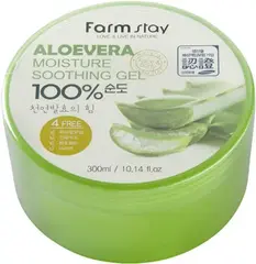 Farmstay Aloevera Moisture Soothing Gel 100% гель с экстрактом алоэ вера