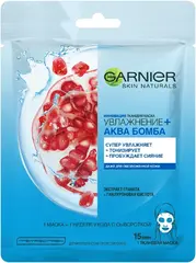 Garnier Skin Naturals Увлажнение+Аква Бомба маска тканевая даже для обезвоженной кожи лица