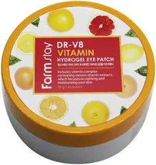 Farmstay DR-V8 Vitamin Hydrogel Eye Patch патчи гидрогелевые для глаз с витаминами
