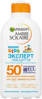 Garnier Ambre Solaire Kids Эксперт Защита SPF50+ молочко для детей увлажняющее солнцезащитное