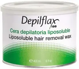 Depilflax 100 Liposoluble Hair Removal Wax теплый воск в банке шоколадный