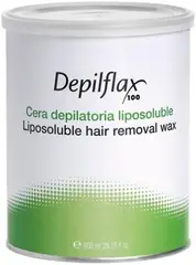 Depilflax 100 Liposoluble Hair Removal Wax теплый воск в банке азуленовый