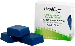 Depilflax 100 Low Melting Point Wax Azul Blue горячий воск в брикетах азуленовый