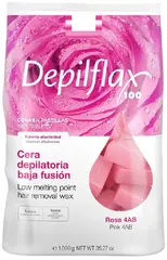 Depilflax 100 Low Melting Point Wax Pink горячий воск в брикетах розовый