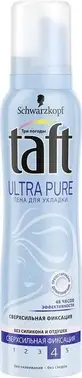 Тафт Ultra Pure пена для укладки волос сверхсильной фиксации