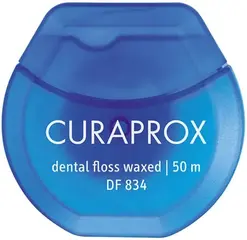 Curaprox Dental Floss Waxed нить межзубная вощеная с мятным вкусом