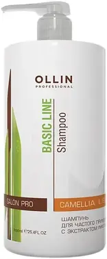 Оллин Professional Basic Line Daily Shampoo with Camellia Leaves Extract шампунь для частого применения с экстрактом листьев камелии