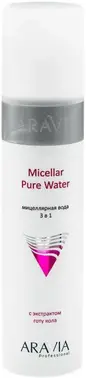 Аравия Professional Micellar Pure Water вода ицеллярная 3 в 1 с экстрактом готу кола