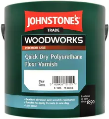 Johnstones Quick Dry Polyurethane Floor Varnish быстросохнущий паркетный полиуретановый лак