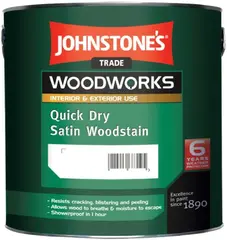 Johnstones Quick Dry Satin Woodstain быстросохнущий защитный состав для древесины