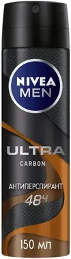 Нивея Men Ultra Carbon Антибактериальный Эффект антиперспирант спрей