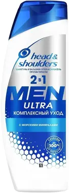 Head & Shoulders Men Ultra Комплексный Уход 2 в 1 с Морскими Минералами шампунь и бальзам-ополаскиватель против перхоти
