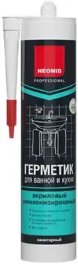 Неомид Professional герметик для ванной и кухни акриловый силиконизированный