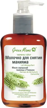 Green Mama Масло Зародышей Пшеницы и Ромашка молочко для снятия макияжа
