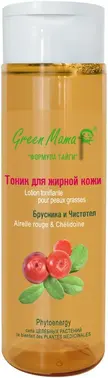 Green Mama Формула Тайги Брусника и Чистотел тоник для жирной кожи