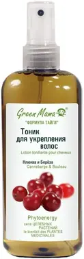 Green Mama Клюква и Береза тоник для укрепления волос