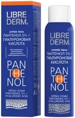 Librederm Пантенол 5%+Гиалуроновая Кислота спрей-пена для наружного применения при повреждениях кожи