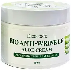 Deoproce Bio Anti Wrinkle Aloe Cream Whitening био крем на основе сока алоэ