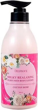 Deoproce Milky Relaxing Perfumed Body Lotion Cotton Rose лосьон для тела