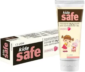 CJ Lion Kids Safe Strawberry паста зубная детская от 3-12 лет