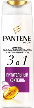Пантин Pro-V Питательный Коктейль Реновация Волос шампунь, бальзам-ополаскиватель и интенсивный уход 3 в 1