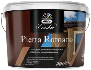 Dufa Creative Pietra Romana фасадное декоративное покрытие с эффектом камня травертина
