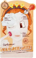 Elizavecca 3-Step Aqua White Water Illuminate Mask Sheet трехступенчатая увлажняющая тканевая маска для лица