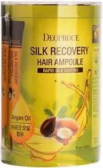 Deoproce Silk Recovery Hair Ampoule Argan Oil набор (ампулы восстанавливающие для волос)
