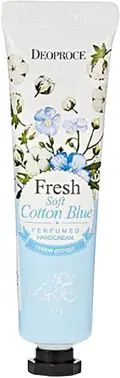 Deoproce Fresh Soft Cotton Blue Perfumed Hand Cream крем питательный для рук с голубым хлопком