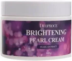 Deoproce Brightening Pearl Cream крем питательный с экстрактом жемчуга