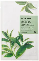 Mizon Joyful Time Essence Mask Green Tea маска для лица тканевая с экстрактом зеленого чая