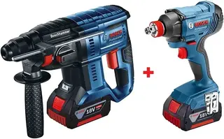 Bosch Professional GDX 180-Li/GBH 180-Li аккумуляторный набор (гайковерт + перфоратор)