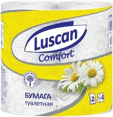 Luscan Comfort туалетная бумага с ароматом ромашки