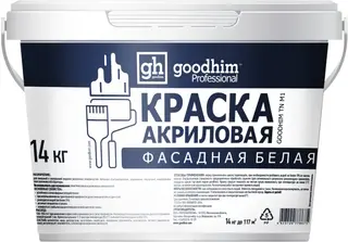 Goodhim TN M1 краска акриловая фасадная белая