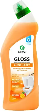 Grass Gloss Amber Анти-Налет с Ароматом Манго чистящий гель для ванны и туалета