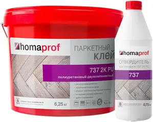 Homa Homaprof 737 2K PU клей для паркета 2-комп полиуретановый