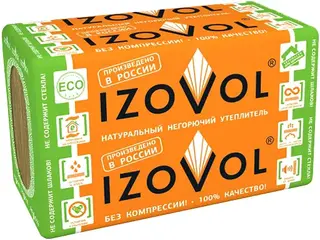Изовол Ф-120 натуральный негорючий утеплитель