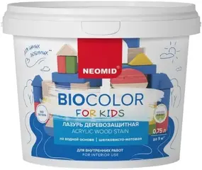 Неомид Bio Color for Kids лазурь деревозащитная на водной основе, шелковисто-матовая