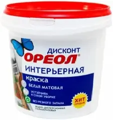 Ореол Discont краска интерьерная латексная полиакриловая