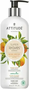 Attitude Super Leaves Science Orange Leaves жидкое мыло для рук гипоаллергенное