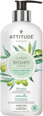 Attitude Super Leaves Science Olive Leaves жидкое мыло для рук гипоаллергенное