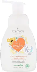 Attitude Baby Leaves Science Hair and Body Pear Nectar пенка детская для мытья волос и тела 2 в 1