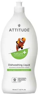 Attitude Dishwashing Liquid Green Apple & Basilik средство для мытья посуды