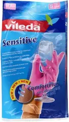 Перчатки для деликатных работ Vileda Sensitive Comfortplus